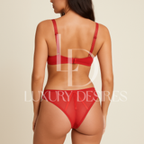 High Quality Bra Set by Luxury Desires - Elegant & Comfortable - RED