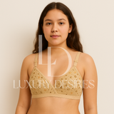 Pack Of 4 - Non Padded Cotton Printed Bras daily wear - Luxury Desires