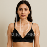 Pure Silk Triangle Cup Light Padded T-Shirt Bra | Luxurydesires