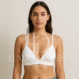 Pure Silk Triangle Cup Light Padded T-Shirt Bra | Luxurydesires