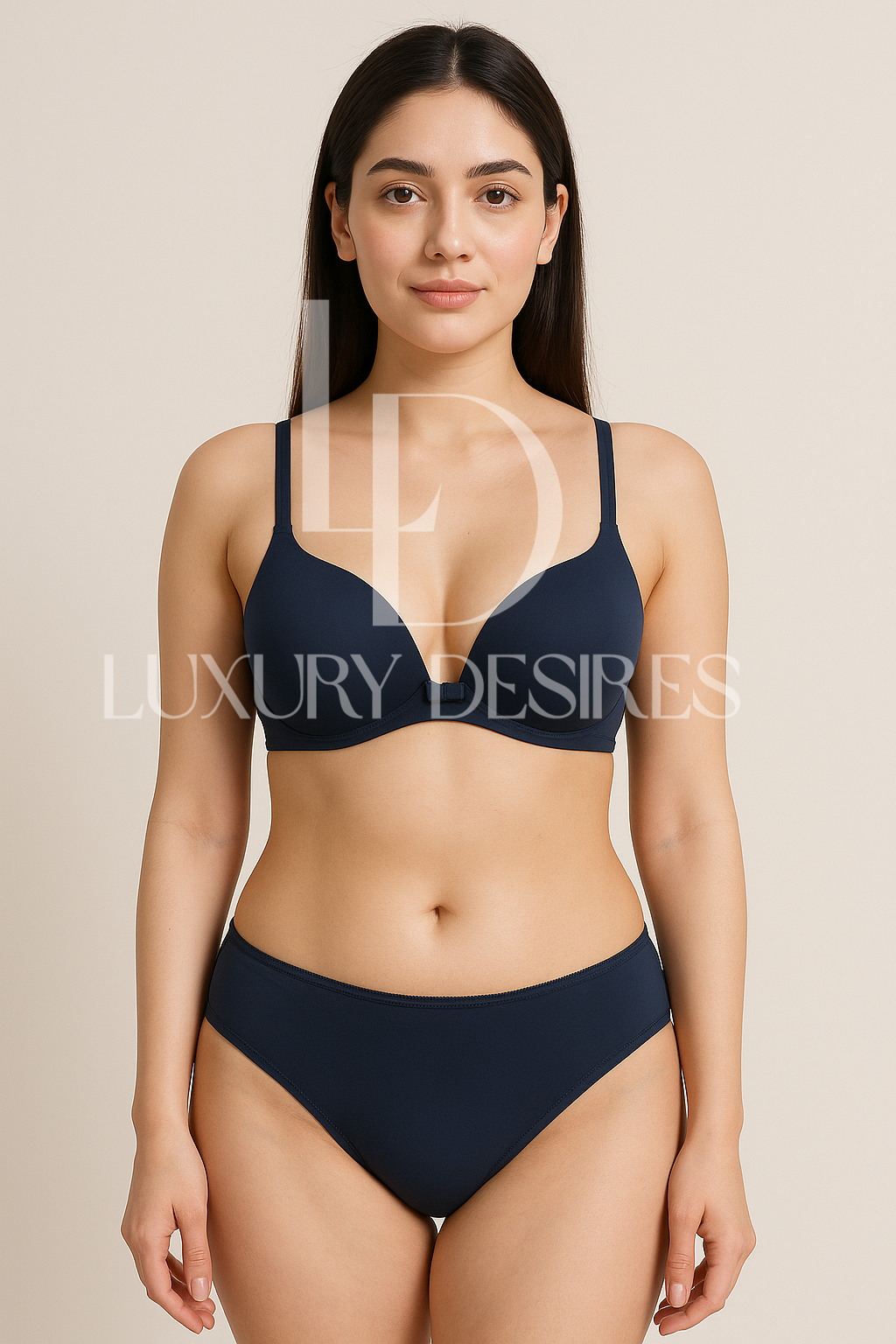 Navy Blue Bra Set - Lingeries
