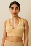 Open Padded Nursing Bra – Front Button, Wireless & Comfy