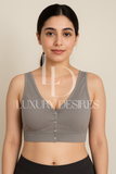 Open Padded Nursing Bra – Front Button, Wireless & Comfy