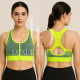 Front Open Push-Up Wireless Sports Bra | Luxury Desires