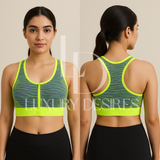 Front Open Push-Up Wireless Sports Bra | Luxury Desires