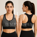 Front Open Push-Up Wireless Sports Bra | Luxury Desires