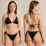 Satin Silk Bikini Panties & Bra Set | Luxury Desires