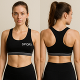 Pack of 3 Padded Cotton Sports Bras | Luxury Desires