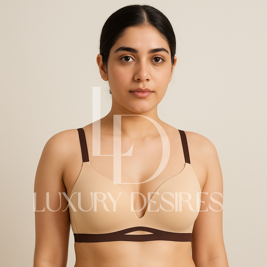 Brown Padded Bra