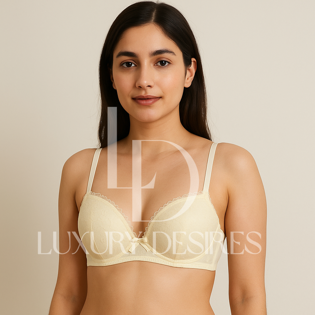 Elegant Adjustable Straps Push Up Bridal Padded Bra | Luxury Desires