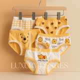 Pack of 3 Soft Cotton Ladies Imported Cartoon Pattern Panties