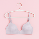 Luxury Desires Checkered Bra - Light Blue | High Quality & Comfortable