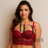 Luxury Desires Sexy Polyester Comfort Red Bra – Soft & Stylish