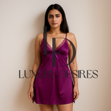 Sexy Strap Pajamas Nighty Purple Suit | Luxury Desires