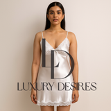 Sexy Strap Pajamas Nighty White Suit 8349 | Luxury Desires