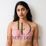 Luxury Desires Sexy Polyester Comfort Pink Bra – Soft & Stylish