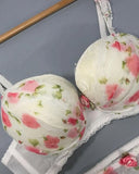 Elegant Push Up Bridal Bra & Panty with Adjustable Straps
