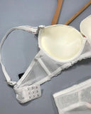 Elegant Push Up Bridal Bra & Panty with Adjustable Straps