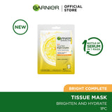 Garnier –Bright Complete Tissue Mask | Instant Glow & Hydration