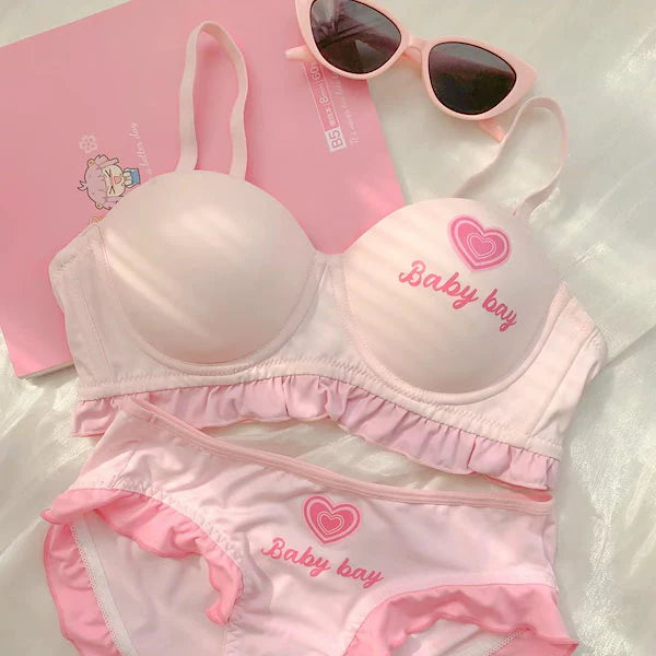 Baby Bay Pastel Ruffle Bra & Panty Set | Luxury Desires