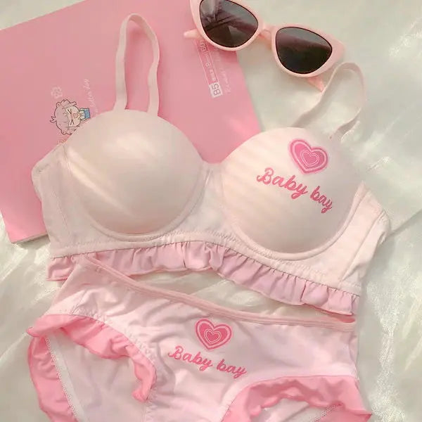 Baby Bay Pastel Ruffle Bra & Panty Set | Luxury Desires Luxury Desires