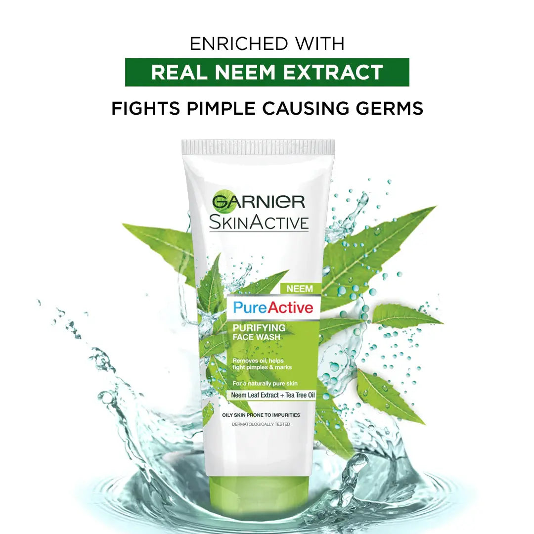 Garnier - Pure Active Neem Purifying Face Wash - 100ml Garnier