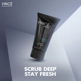 Vince Men Scrub Face Wash 100ml