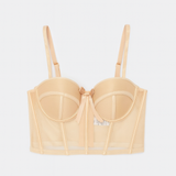 Luxury Desires Ladies Skin Half Cup Padded Push-Up Camisole Top 1001