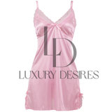 Sexy Strap Pajamas Nighty Pink Suit 8349 | Luxury Desires