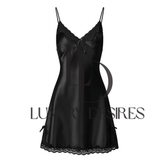 Sexy Strap Pajamas Nighty Black Suit 8349 | Luxury Desires