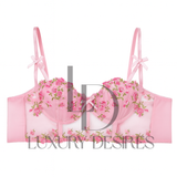 Luxury Desires Sexy Polyester Comfort Pink Bra – Soft & Stylish