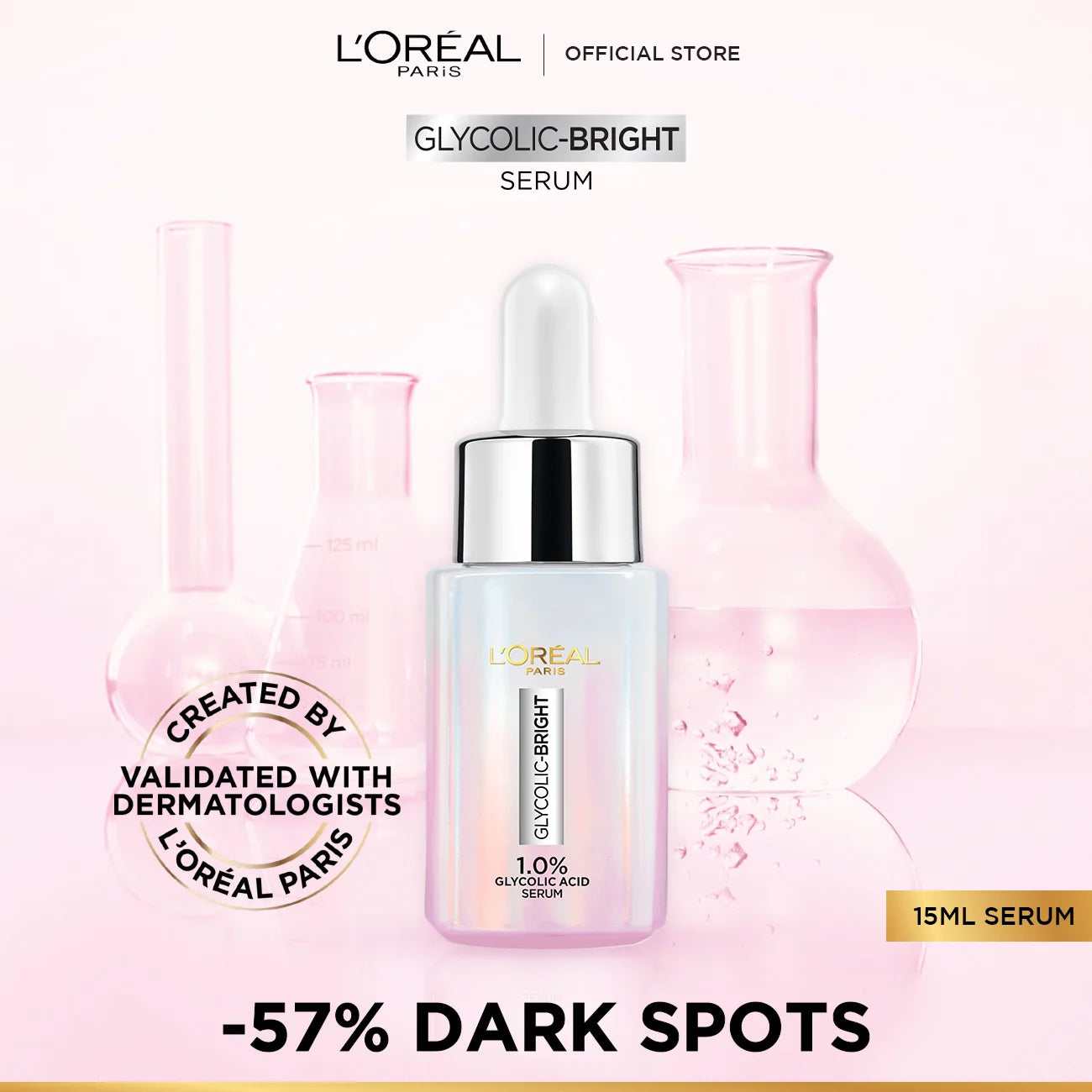 Loreal Glycolic Bright Face Serum – Instant Glow | 15ml
