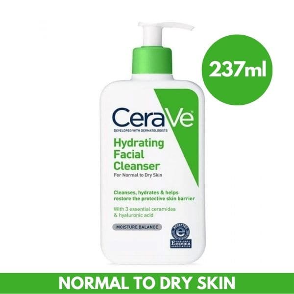 CeraVe Hydrating Facial Cleanser For Normal To Dry Skin - 237ml