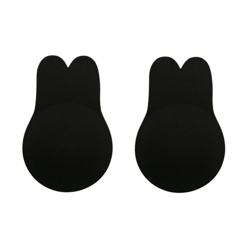 Two Bunny Ears Solid Color Gel Bras Chest Patch,