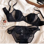 Sexy Half Cup Floral Light Padded Bra and Panty | Luxury Desires