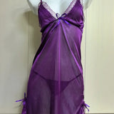 Sexy Strap Pajamas Nighty Purple Suit | Luxury Desires