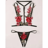 Sexy Flower Lingerie Black Bra Sets – Luxury Desires