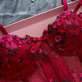 Luxury Desires Sexy Polyester Comfort Red Bra – Soft & Stylish