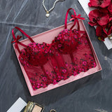 Luxury Desires Sexy Polyester Comfort Red Bra – Soft & Stylish