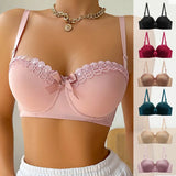 Luxury Desires Tube Pink Bra – Simple Style Sexy Nylon Gather