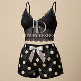 2 Pcs Short Skirt Style Lace See Through Sexy Nighty 1020 | Luxury Desires