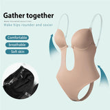 Quality Adjustable Straps Full Body Shaper With Toilet Hole - Luxurydesires