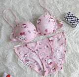 New Hello Kitty Bra Set - Premium by Luxury Desires