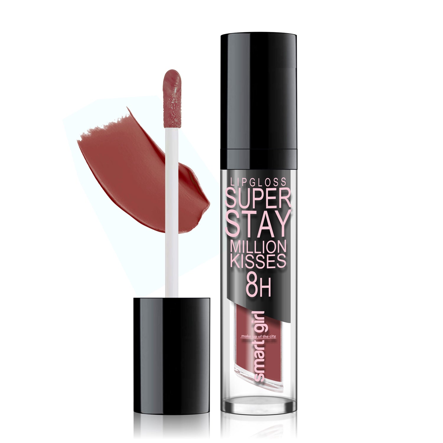 A tube of Belor Design Super Stay Million Kisses Long Lasting Lip Gloss