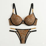 High-Quality Chain Style Wired Bra Set | Luxury Desires