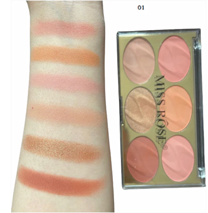 Miss Rose 6 Color Blush