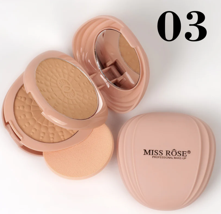 Miss Rose Compact Powder 2 in 1