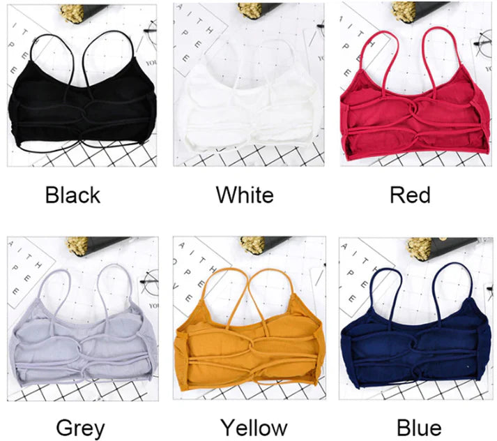 Pack of 3 Cotton Padded Backless Bras | Luxury Desires