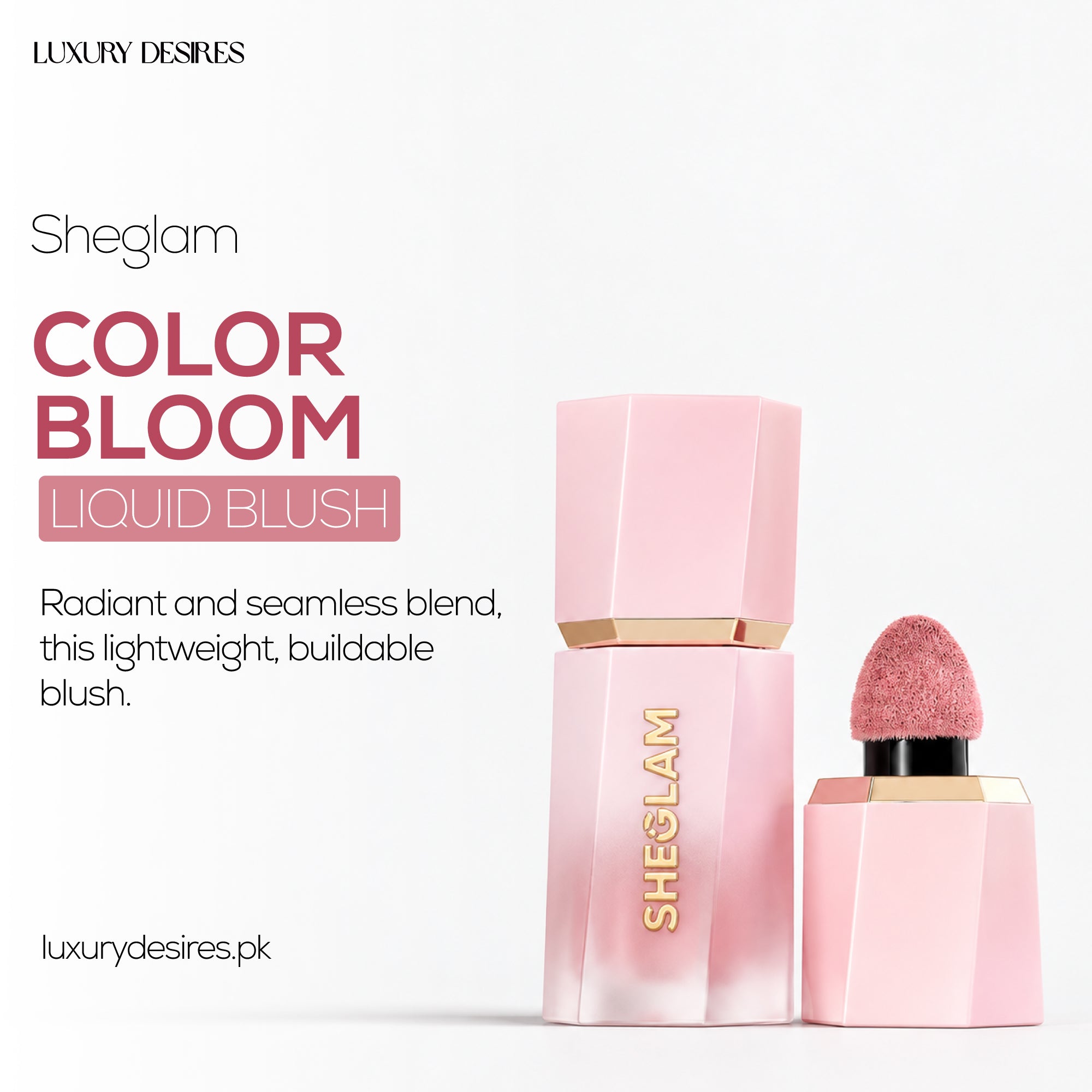 Sheglam Color Bloom Liquid Blush - Risky Business | 5.2ml Sheglam