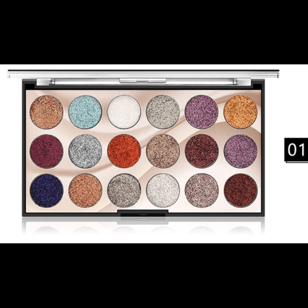 Miss Rose 18 Color Eyes Giltter Shadow